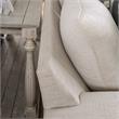 Furniture of America Mystie Chenille Loveseat with Nailhead Trim in Ivory