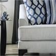 Furniture of America Allyson Transitional Chenille Loveseat in Light Gray