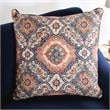 Furniture of America Allyson Transitional Chenille Sofa in Navy
