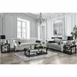 Furniture of America Avanetti Transitional Chenille Upholstered Sofa in Pewter