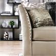 Furniture of America Keinisha Transitional Fabric Sofa in Beige