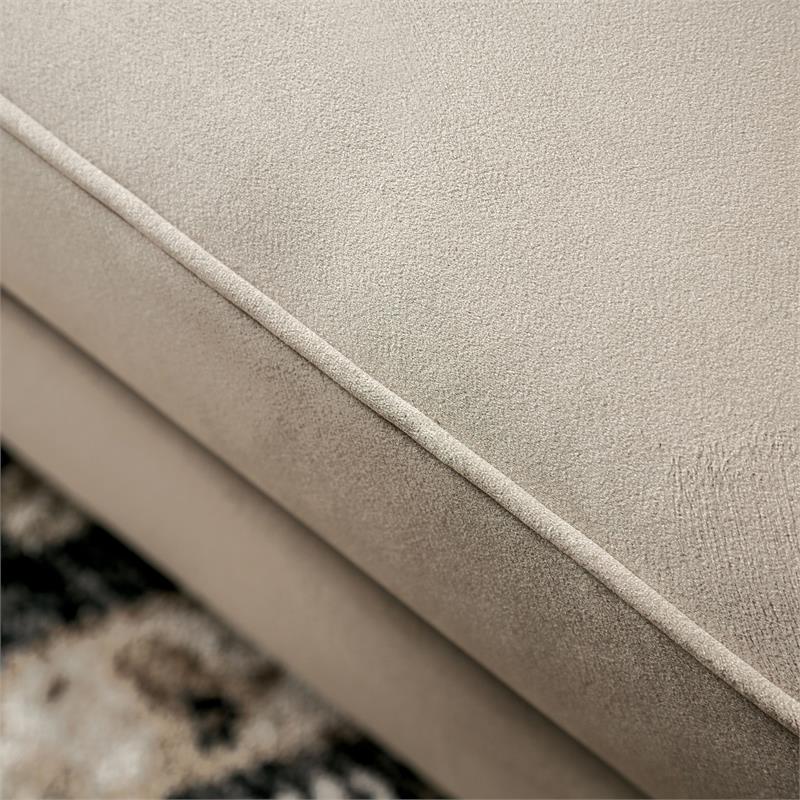 Furniture of America Keinisha Transitional Fabric Sofa in Beige