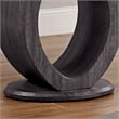Furniture of America Mason Contemporary Glass Top End Table in Gray