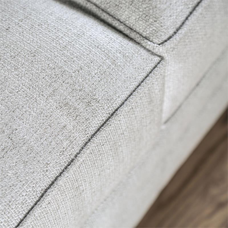 Furniture of America Hanson Transitional Fabric Nailhead Sofa in Gray