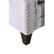 Furniture of America Hanson Transitional Fabric Nailhead Sofa in Gray