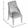 Furniture of America Desi Fabric Tufted Side Chair in Light Gray (Set of 2)
