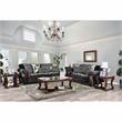 Furniture of America Andrea Chenille Rolled Arms Sofa in Light Gray