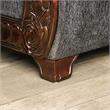 Furniture of America Andrea Chenille Rolled Arms Sofa in Light Gray