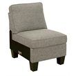Furniture of America Willroy Transitional Fabric Sectional in Dark Gray