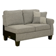 Furniture of America Willroy Transitional Fabric Sectional in Dark Gray