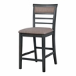 Furniture of America Alyssum Wood 5-Piece Counter Dining Set in Weathered Gray