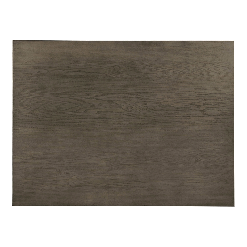 Furniture of America Alyssum Wood 5-Piece Counter Dining Set in Weathered Gray