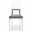 Furniture of America Hartly Metal Padded Dining Chair in Chrome (Set of 2)