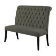 Furniture of America Kabini Wood 6-Piece Dining Set with Bench in Gray