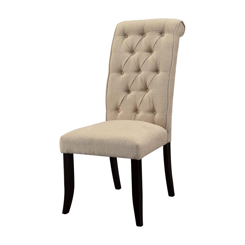 Furniture of America Kabini Wood 7-Piece Dining Set in Beige