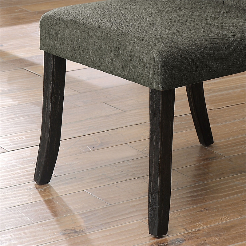 Furniture of America Kabini Wood 7-Piece Dining Set in Gray