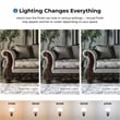 Furniture of America Eston Traditional Chenille Upholstered Sofa in Gray