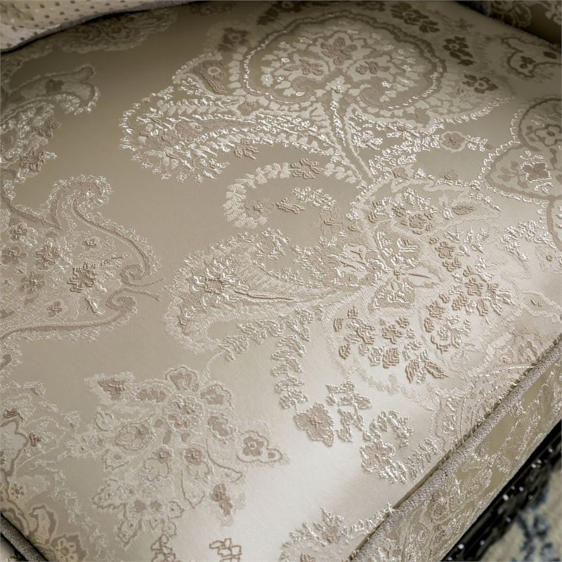 Furniture of America Eston Traditional Chenille Upholstered Sofa in Ivory