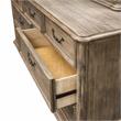 Furniture of America Calpa Rustic Wood 2-Piece Dresser and Mirror in Natural