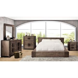 furniture of america elbert solid wood dresser and in natural