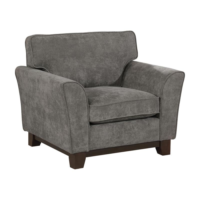 Furniture of America Myrandah Transitional Chenille Flared Arm Chair in ...