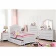 Furniture of America Noell Traditional Solid Wood Trundle Unit in White