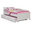Furniture of America Noell Traditional Solid Wood Trundle Unit in White