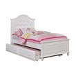 Furniture of America Noell Traditional Solid Wood Trundle Unit in White