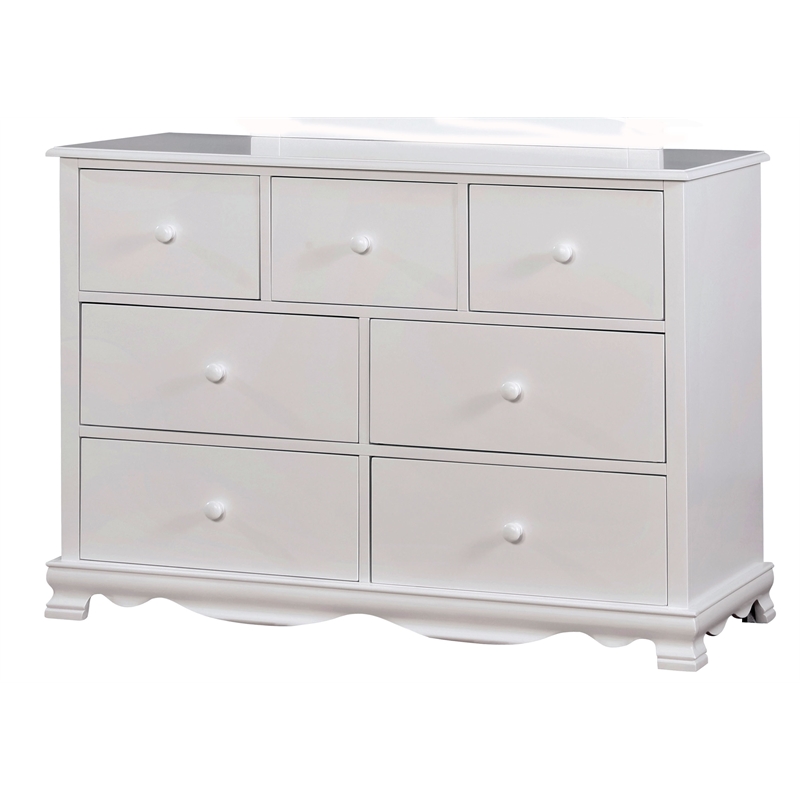 Furniture Of America Poppy Contemporary, Solid Wood Childrens Dresser