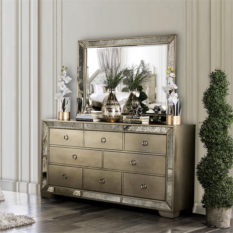 CM7866BK-M Furniture of America Dresser Mirrors