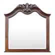 Furniture of America Ruben Solid Wood 2-Piece Dresser and Mirror in Cherry