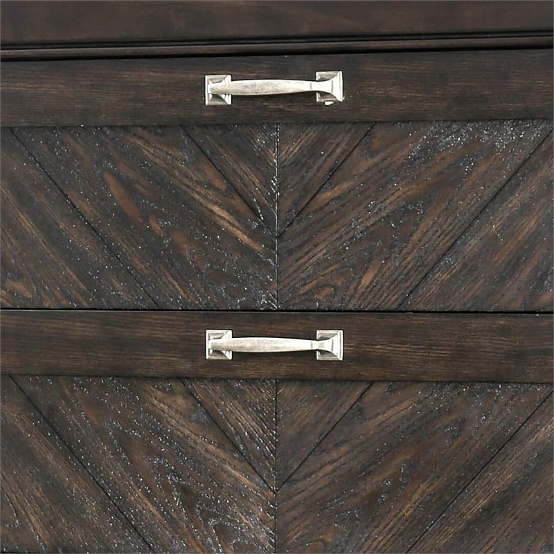 Furniture of America Reauso Solid Wood 6-Drawer Double Dresser in Espresso