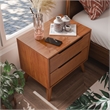 FOA Belkor 4pc Oak Wood Bedroom Set - Queen+Nightstand+Dresser+Oval Mirror