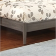 FOA Belkor 2-Piece Gray Solid Wood Bedroom Set - Cal King + Nightstand
