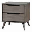 FOA Belkor 3-Piece Gray Solid Wood Bedroom Set - Cal King + Nightstand + Chest