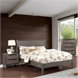 FOA Belkor 3-Piece Gray Solid Wood Bedroom Set - Cal King + Nightstand + Chest