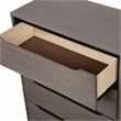 FOA Belkor 3-Piece Gray Solid Wood Bedroom Set - King + Nightstand + Chest