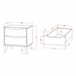 FOA Belkor 4pc Gray Wood Bedroom Set - King+Nightstand+Dresser+Mirror