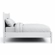 FOA Belkor 2-Piece White Solid Wood Bedroom Set- Cal King + Nightstand