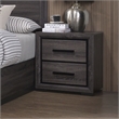 Furniture of America Drummond Contemporary Wood 2-Drawer Nightstand in Gray