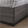 FOA Drummond 3-Piece Gray Wood Panel Bedroom Set - Queen + 2 Nightstands