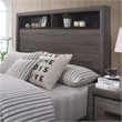 FOA Drummond 2-Piece Gray Wood Panel Bedroom Set - Queen + 1 Nightstand