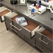 Furniture of America Vela 2-Piece Wood Dresser and Mirror in Gray
