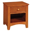 Furniture of America Dimanche Solid Wood 1-Drawer Nightstand in Oak