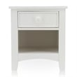 Furniture of America Dimanche Solid Wood 1-Drawer Nightstand in White