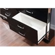 Furniture of America Rachel Contemporary Solid Wood 9-Drawer Dresser in Black
