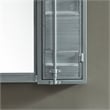Furniture of America Lionna Contemporary Metal Storage Wall Mirror in Silver