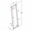 Furniture of America Otto Metal Framed Standing Mirror in Sand Black Finish