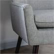Furniture of America Walsh Mid-Century Fabric Tufted Accent Chair in Light Gray