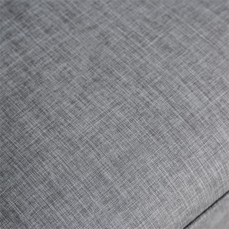 Furniture of America Walsh Mid-Century Fabric Tufted Accent Chair in Light Gray